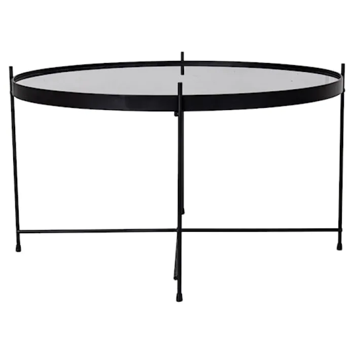 Stolik kawowy Marcolino średnica 70 cm czarny
