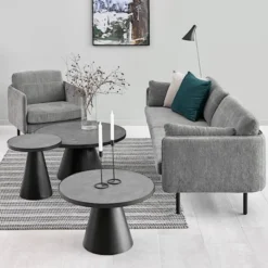 Stolik kawowy Merque ceramiczny retro średnica 66 cm