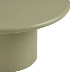 Stolik kawowy Nagano okrągły 80 cm zielony mat