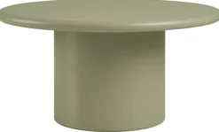 Stolik kawowy Nagano okrągły 80 cm zielony mat