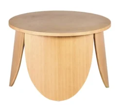 Stolik kawowy okrągły Vivially średnica 60 cm dąb naturalny