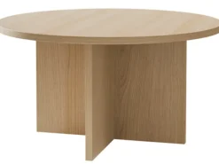 Stolik kawowy Ovo okrągły 76 cm Dąb Lindberg