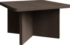 Stolik kawowy Qubeo kwadratowy 60 cm jesion prestige bronze