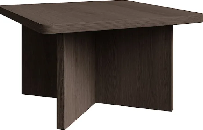 Stolik kawowy Qubeo kwadratowy 60 cm jesion prestige bronze