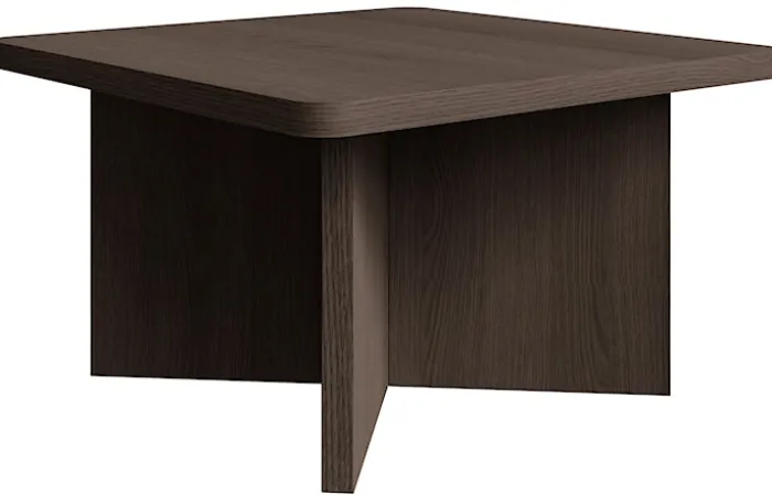 Stolik kawowy Qubeo kwadratowy 60 cm jesion prestige bronze