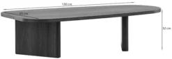 Stolik kawowy Ritony 65 x 130 cm dąb czarny