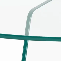 Stolik kawowy Samos średnica 80 cm transparentny szklany