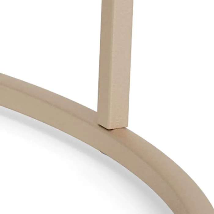 Stolik kawowy Seaford średnica 80 cm beżowy
