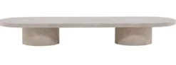 Stolik kawowy Tonenter 25x60x190cm jasny marmur