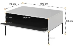 Stolik kawowy Trend 100 cm Biały