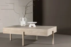 Stolik kawowy Vadholmen 126x82 cm bielony