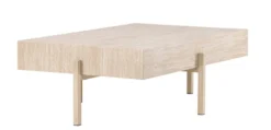 Stolik kawowy Vadholmen 126x82 cm bielony