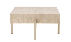 Stolik kawowy Vadholmen 126x82 cm bielony