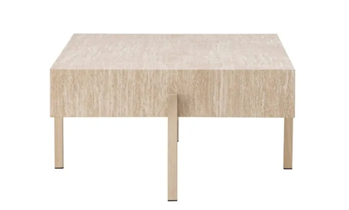 Stolik kawowy Vadholmen 126x82 cm bielony