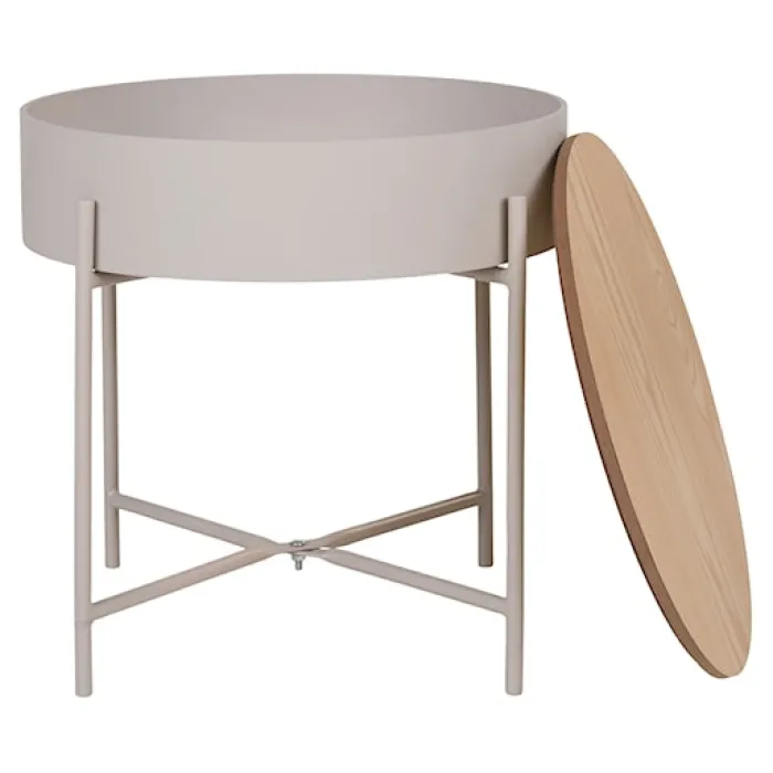 Stolik kawowy Winderhe 40 cm melamina na stalowej podstawie