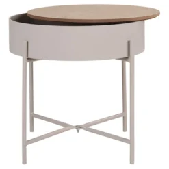 Stolik kawowy Winderhe 40 cm melamina na stalowej podstawie