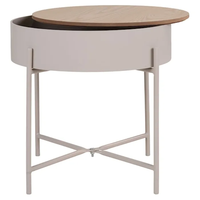 Stolik kawowy Winderhe 40 cm melamina na stalowej podstawie