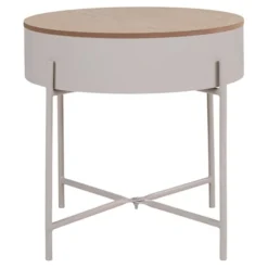 Stolik kawowy Winderhe 40 cm melamina na stalowej podstawie