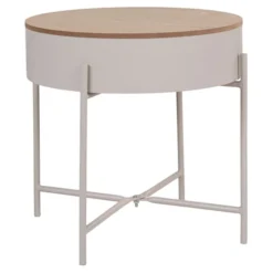 Stolik kawowy Winderhe 40 cm melamina na stalowej podstawie