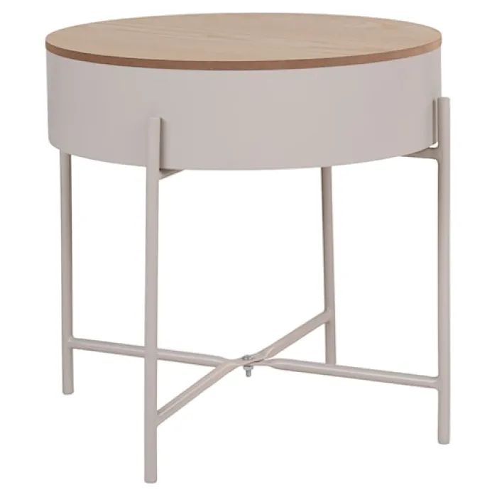 Stolik kawowy Winderhe 40 cm melamina na stalowej podstawie