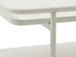 Stolik kawowy Yuba 55x110 cm z półką kremowy