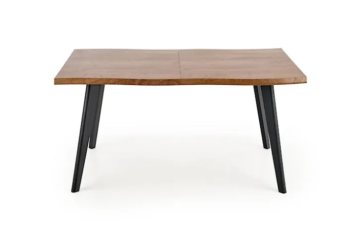 Stół rozkładany Diggory 120-180x80 cm dąb naturalny/czarny