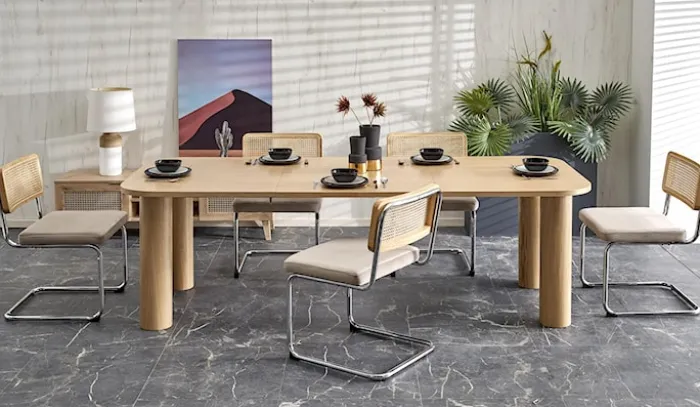 Stół rozkładany Divisolity 160-240x100 cm dąb naturalny