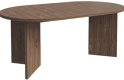 Stół rozkładany do jadalni Ovo okrągły 110-190x110 cm orzech Wisconsin