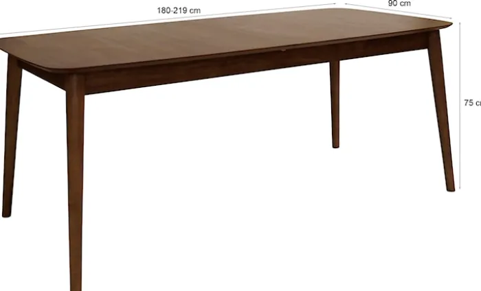 Stół rozkładany Elisma 180-219 cm orzech