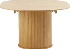 Stół rozkładany Gativel 120-167 cm lamele dąb naturalny