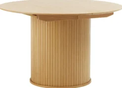 Stół rozkładany Gativel 120-167 cm lamele dąb naturalny