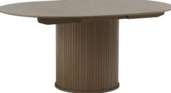 Stół rozkładany Gativel 120-167 cm lamele dąb palony