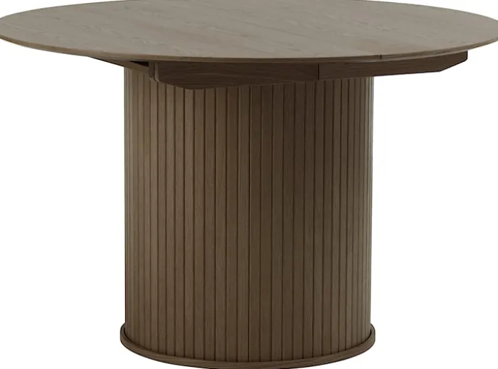 Stół rozkładany Gativel 120-167 cm lamele dąb palony