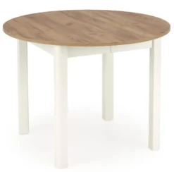 Stół rozkładany Nelloom 102-142x102 dąb craft/ biały