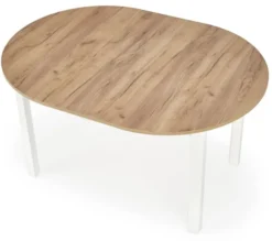 Stół rozkładany Nelloom 102-142x102 dąb craft/ biały