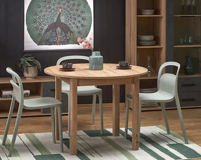 Stół rozkładany Nelloom 102-142x102 dąb craft