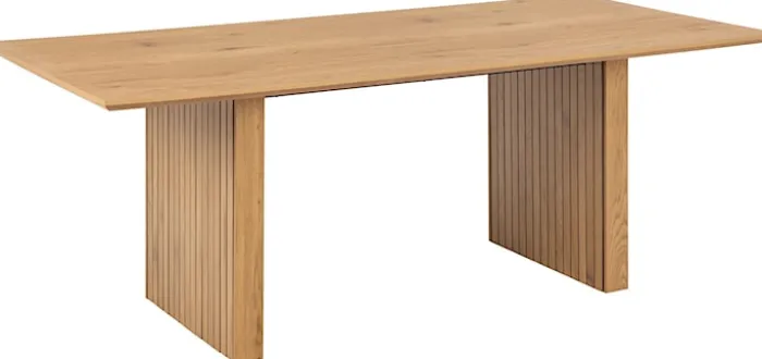 Stół Tellineo 210x100 cm z lamelowaną podstawą naturalny mat