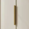 Szafa czterodrzwiowa Frame z dwoma drążkami 200 cm Szary beż