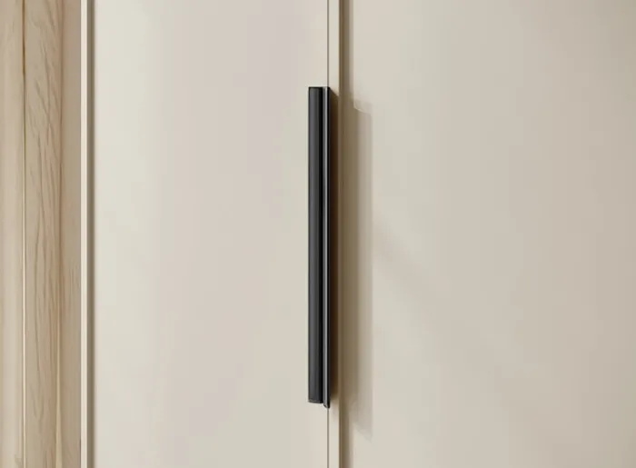 Szafa dwudrzwiowa Frame z drążkiem 100 cm Szary beż
