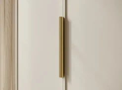 Szafa dwudrzwiowa Frame z drążkiem 100 cm Szary beż