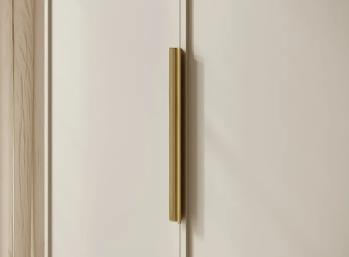 Szafa dwudrzwiowa Frame z drążkiem 100 cm Szary beż