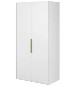 Szafa dwudrzwiowa Frame z drążkiem 100 cm Biała