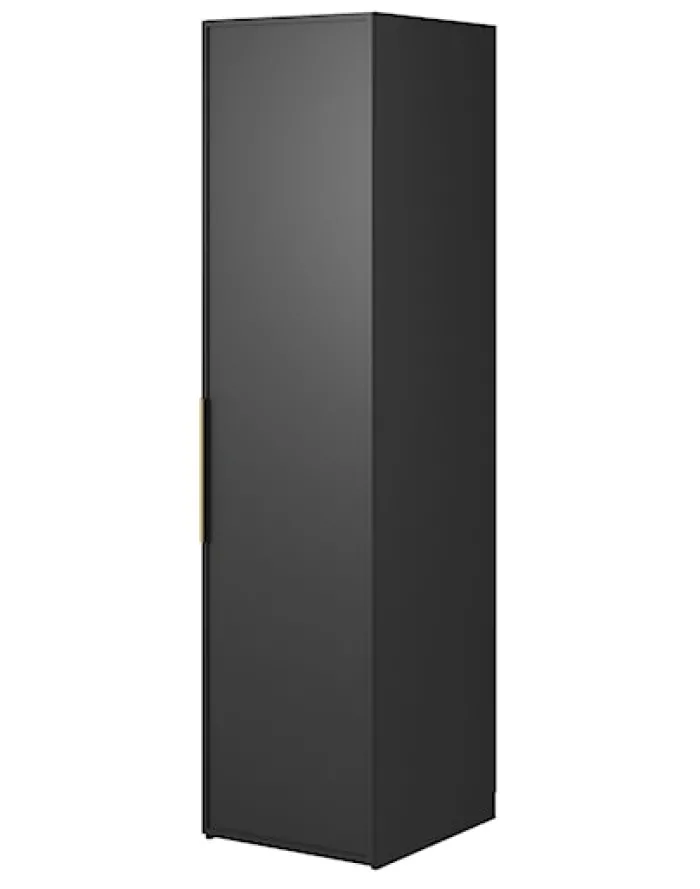 Szafa jednodrzwiowa Frame z drążkiem 50 cm Czarna