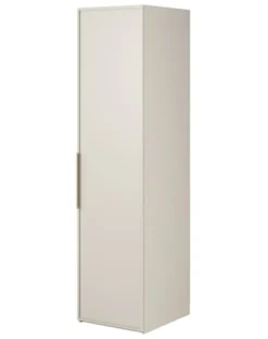 Szafa jednodrzwiowa Frame z drążkiem 50 cm Szary beż