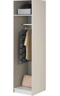 Szafa jednodrzwiowa Frame z drążkiem 50 cm Szary beż