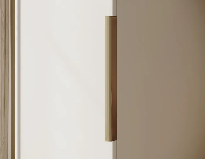 Szafa jednodrzwiowa Frame z drążkiem 50 cm Biała