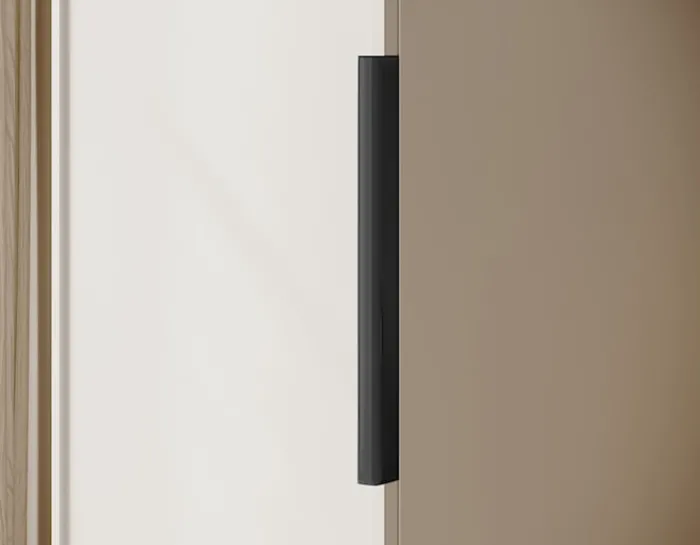 Szafa jednodrzwiowa Frame z drążkiem 50 cm Biała