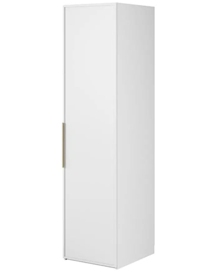 Szafa jednodrzwiowa Frame z drążkiem 50 cm Biała