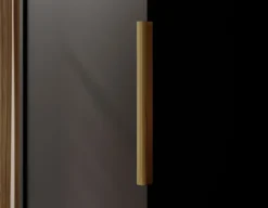 Szafa jednodrzwiowa Frame z półkami 50 cm Czarna