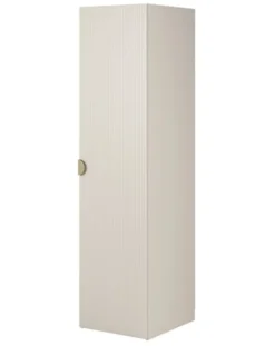 Szafa jednodrzwiowa Moonir z półkami 50 cm Szary beż
